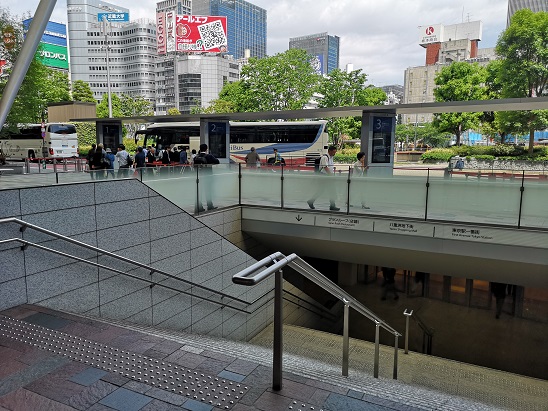 東京駅 八重洲南口 八重洲地下街 階段